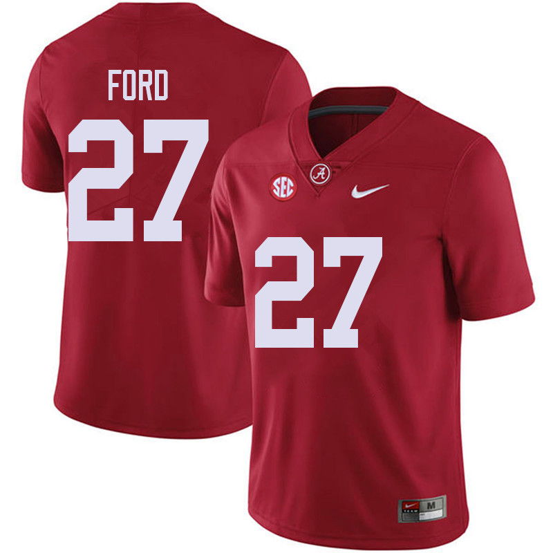 Men #27 Jerome Ford Alabama Crimson Tide College Football Jerseys Sale-Red
